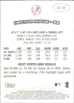 2004 Bowman's Best #BB-HM Hector Made Back