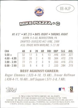 2004 Bowman's Best #BB-MJP Mike Piazza Back