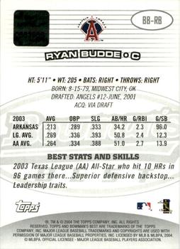 2004 Bowman's Best #BB-RB Ryan Budde Back
