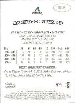 2004 Bowman's Best #BB-RJ Randy Johnson Back