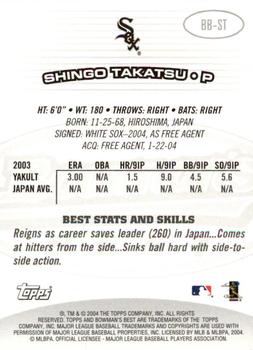 2004 Bowman's Best #BB-ST Shingo Takatsu Back