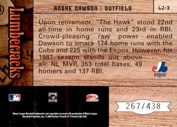 2004 Leaf Limited - Lumberjacks #LJ-3 Andre Dawson Back