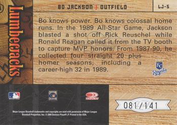 2004 Leaf Limited - Lumberjacks #LJ-5 Bo Jackson Back