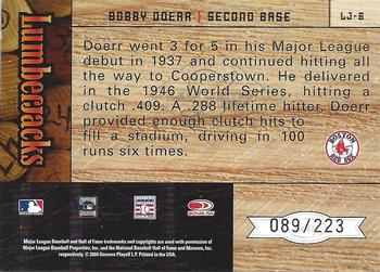 2004 Leaf Limited - Lumberjacks #LJ-6 Bobby Doerr Back