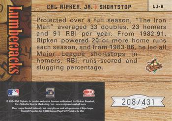 2004 Leaf Limited - Lumberjacks #LJ-8 Cal Ripken Jr. Back