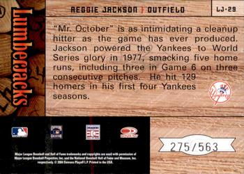 2004 Leaf Limited - Lumberjacks #LJ-29 Reggie Jackson Back