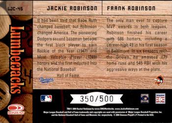 2004 Leaf Limited - Lumberjacks #LJC-45 Frank Robinson / Jackie Robinson Back