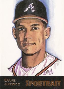 1992 Sportraits Limited Edition Promo Series 2 #4 Dave Justice Front
