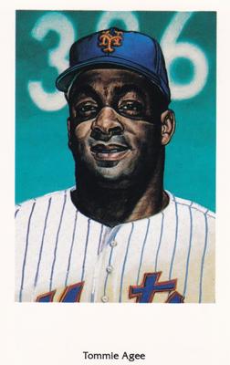 1994 Ron Lewis 1969 New York Mets 25th Anniversary Postcards #7 Tommie Agee Front