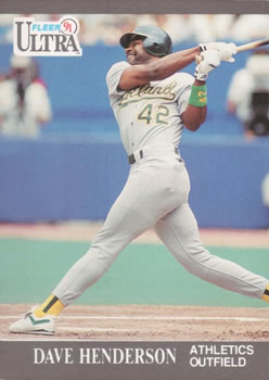 1991 Ultra #247 Dave Henderson Front