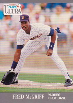 1991 Ultra #308 Fred McGriff Front