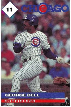 1991 Marathon Oil Chicago Cubs #NNO George Bell Front