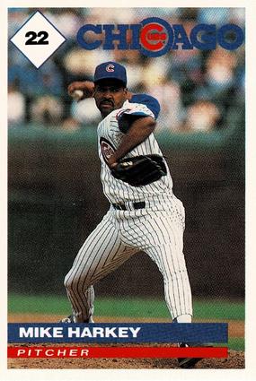 1991 Marathon Oil Chicago Cubs #NNO Mike Harkey Front
