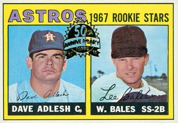 2016 Topps Heritage - 50th Anniversary Buybacks #51 Astros 1967 Rookie Stars (Dave Adlesh / Wes Bales) Front