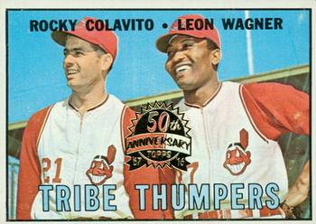 2016 Topps Heritage - 50th Anniversary Buybacks #109 Tribe Thumpers (Rocky Colavito / Leon Wagner) Front