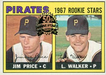 2016 Topps Heritage - 50th Anniversary Buybacks #123 Pirates 1967 Rookie Stars (Jim Price / Luke Walker) Front