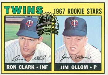 2016 Topps Heritage - 50th Anniversary Buybacks #137 Twins 1967 Rookie Stars (Ron Clark / Jim Ollom) Front
