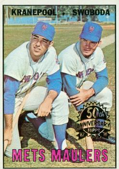2016 Topps Heritage - 50th Anniversary Buybacks #186 Mets Maulers (Ed Kranepool / Ron Swoboda) Front