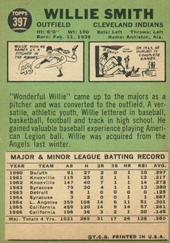 2016 Topps Heritage - 50th Anniversary Buybacks #397 Willie Smith Back