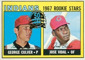 2016 Topps Heritage - 50th Anniversary Buybacks #499 Indians 1967 Rookie Stars (George Culver / Jose Vidal) Front
