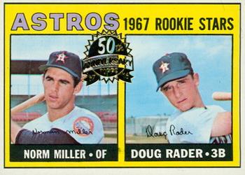 2016 Topps Heritage - 50th Anniversary Buybacks #412 Astros 1967 Rookie Stars (Norm Miller / Doug Rader) Front