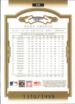 2004 Donruss Classics #151 Duke Snider Back