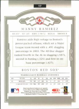 2004 Donruss Classics #17 Manny Ramirez Back