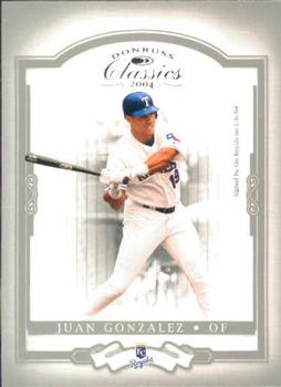 2004 Donruss Classics #79 Juan Gonzalez Front
