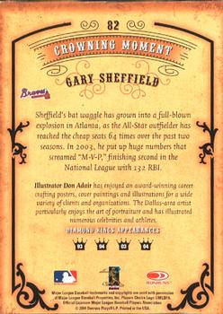 2004 Donruss Diamond Kings #82 Gary Sheffield Back