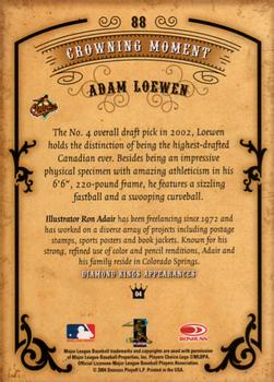 2004 Donruss Diamond Kings #88 Adam Loewen Back