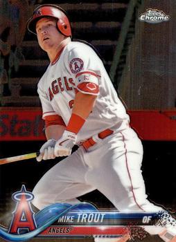 2018 Topps Chrome #100 Mike Trout Front