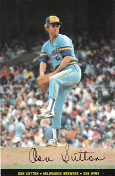 1983 Topps Foldouts - Career Pitching Wins Leaders #NNO Nolan Ryan / Don Sutton Back