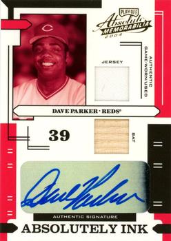 2004 Playoff Absolute Memorabilia - Absolutely Ink Combo Material #AI-36 Dave Parker Front