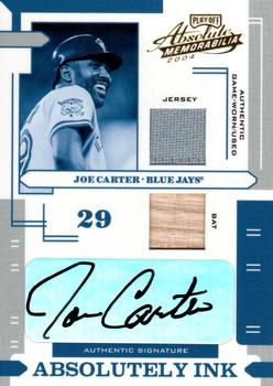 2004 Playoff Absolute Memorabilia - Absolutely Ink Combo Material #AI-70 Joe Carter Front
