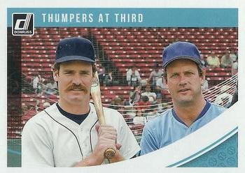 2018 Donruss - Blank Back #NNO George Brett / Wade Boggs Front