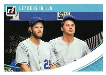2018 Donruss - Blank Back #NNO Clayton Kershaw / Corey Seager Front