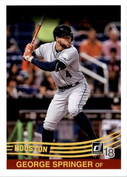 2018 Donruss - Blank Back #NNO George Springer Front