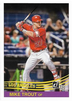 2018 Donruss - Blank Back #NNO Mike Trout Front