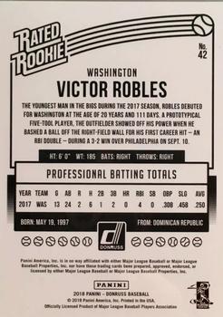 2018 Donruss - Gold Press Proof #42 Victor Robles Back