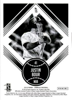 2018 Donruss - Father's Day Ribbon #15 Justin Bour Back
