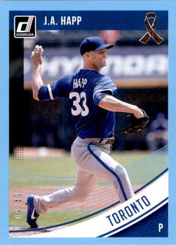 2018 Donruss - Father's Day Ribbon #63 J.A. Happ Front