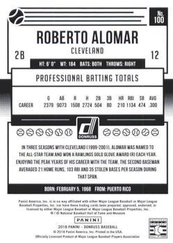 2018 Donruss - Father's Day Ribbon #100 Roberto Alomar Back
