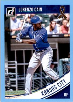 2018 Donruss - Father's Day Ribbon #117 Lorenzo Cain Front