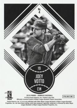 2018 Donruss - Press Proof #4 Joey Votto Back