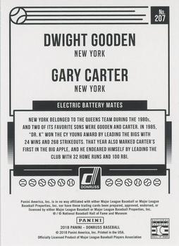 2018 Donruss - Press Proof #207 Gary Carter / Dwight Gooden Back
