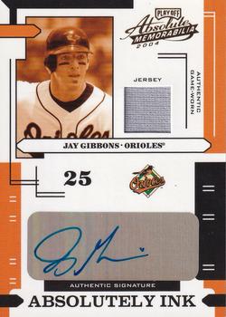 2004 Playoff Absolute Memorabilia - Absolutely Ink Material #AI-66 Jay Gibbons Front
