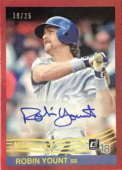 2018 Donruss - Retro 1984 Signatures Red #84S-RY Robin Yount Front