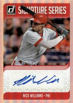 2018 Donruss - Signature Series #SS-NW Nick Williams Front