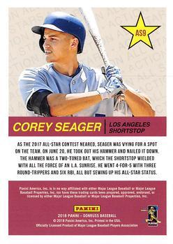 2018 Donruss - All-Stars Silver #AS9 Corey Seager Back