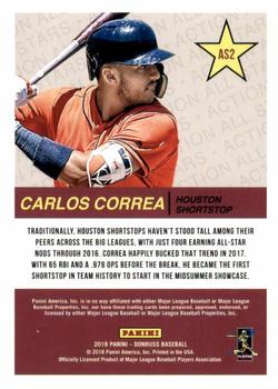 2018 Donruss - All-Stars Red #AS2 Carlos Correa Back